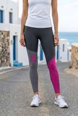 Under Armour Women's HeatGear Colorblock Compression Leggings sz Large - Image 2