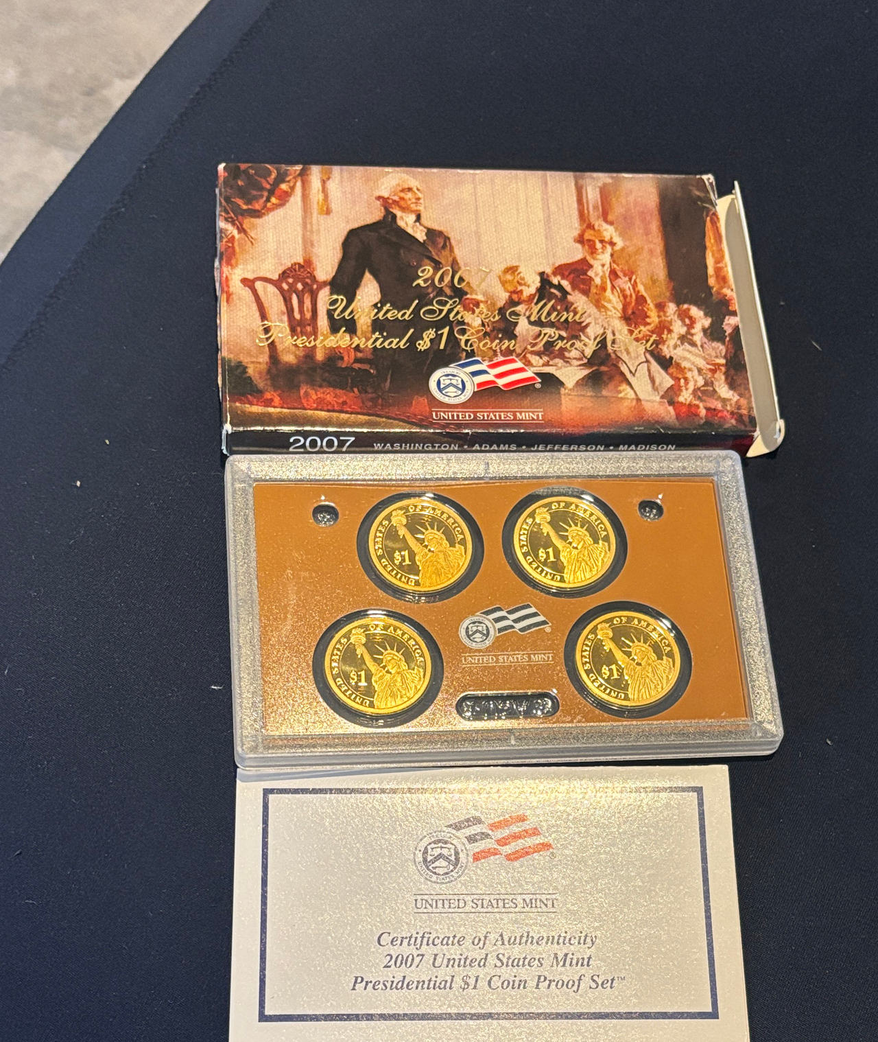 2007 United States Mint Presidential $1 Coin Proof Set