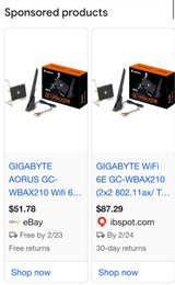Gigabyte Aorus GC-WBAX210 WiFi 6E PCI-E Card - Image 5
