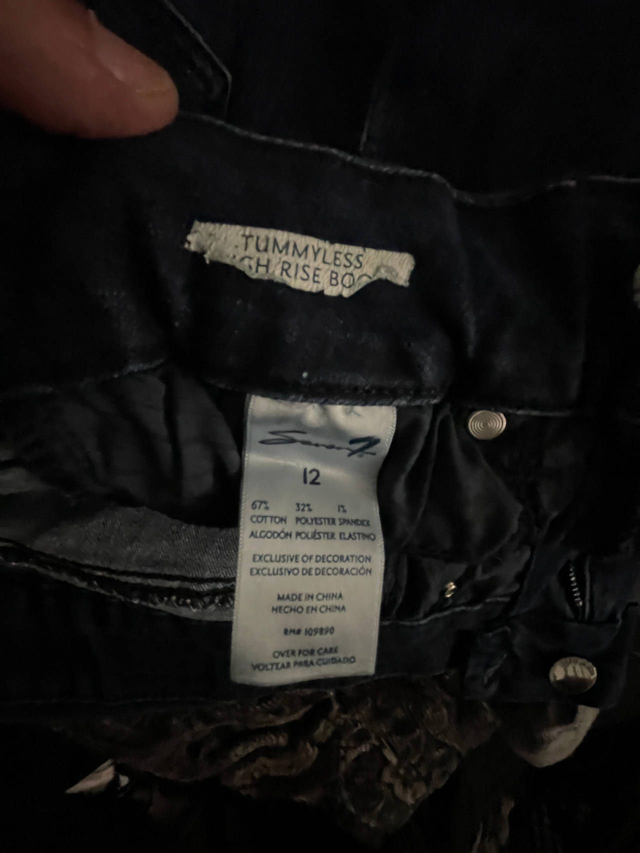Seven7 Tummyless High Rise Bootcut Jeans