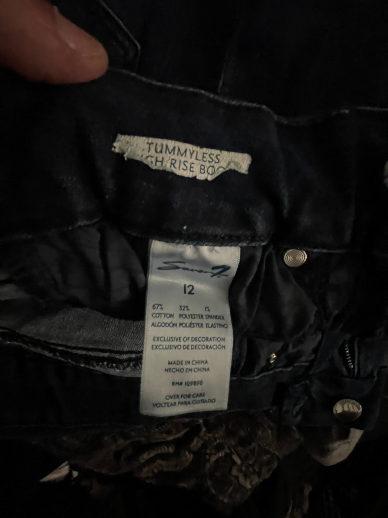 Seven7 Tummyless High Rise Bootcut Jeans