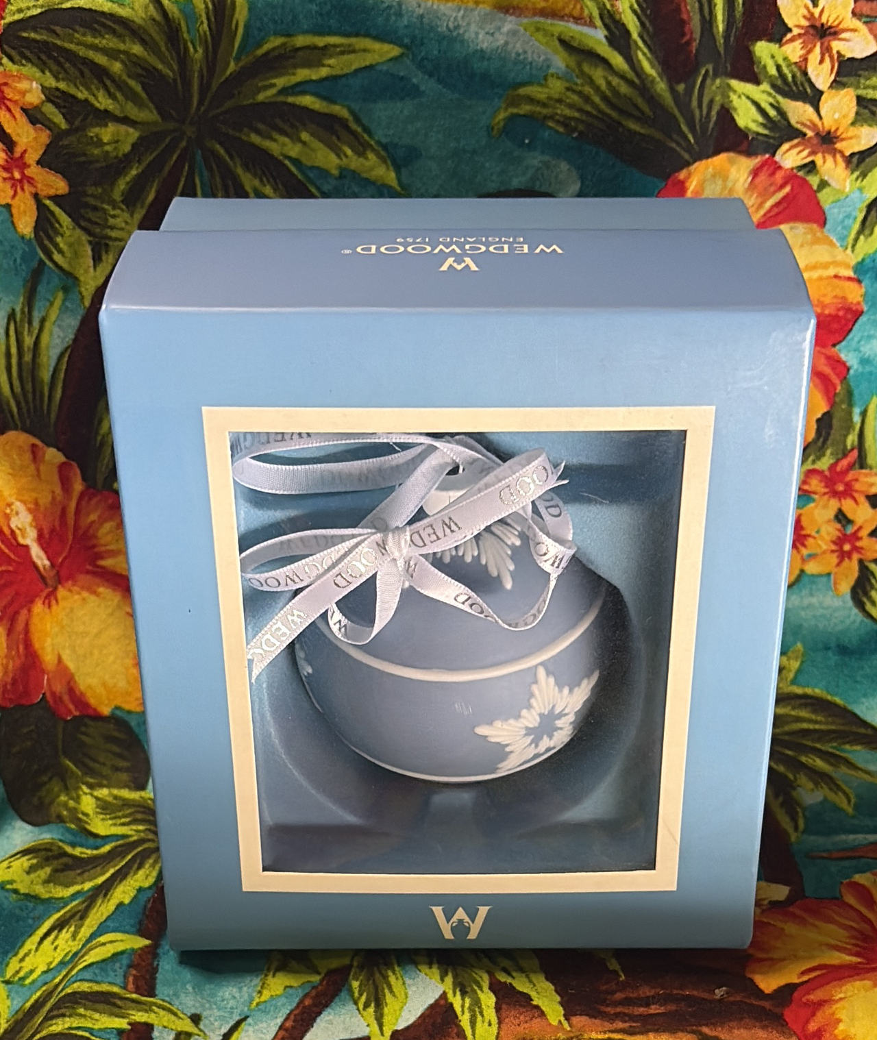 Wedgwood Jasperware Snowflake Ball Ornament