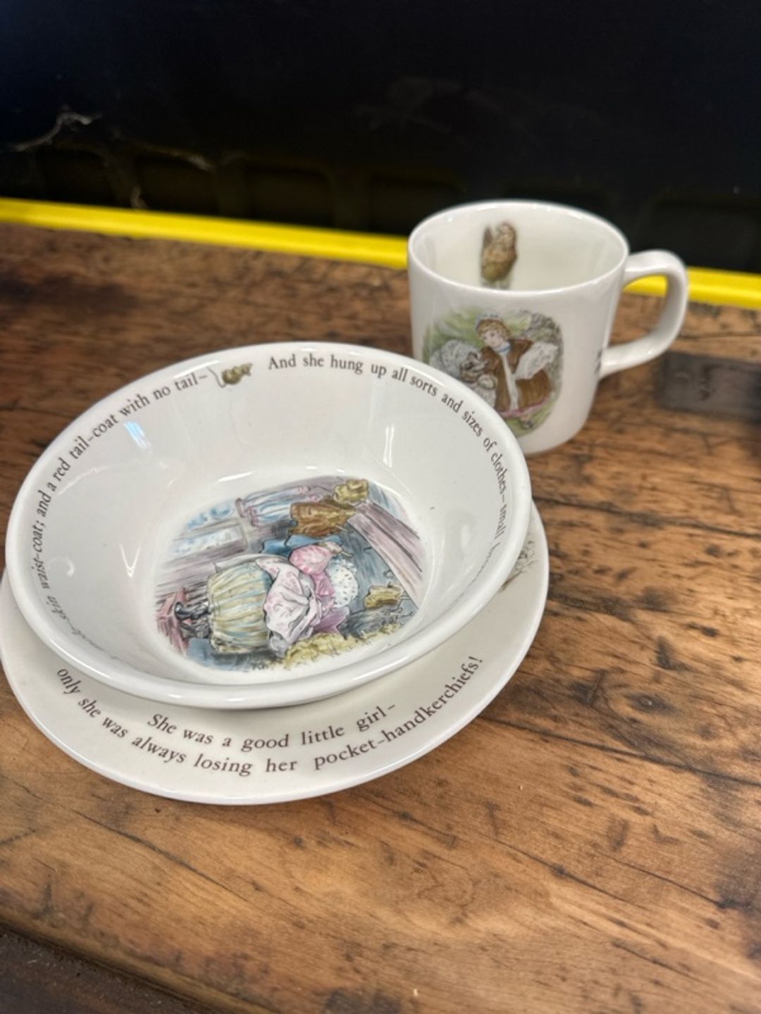 Wedgwood Beatrix Potter Peter Rabbit 3-Piece Child's Dinnerware Set