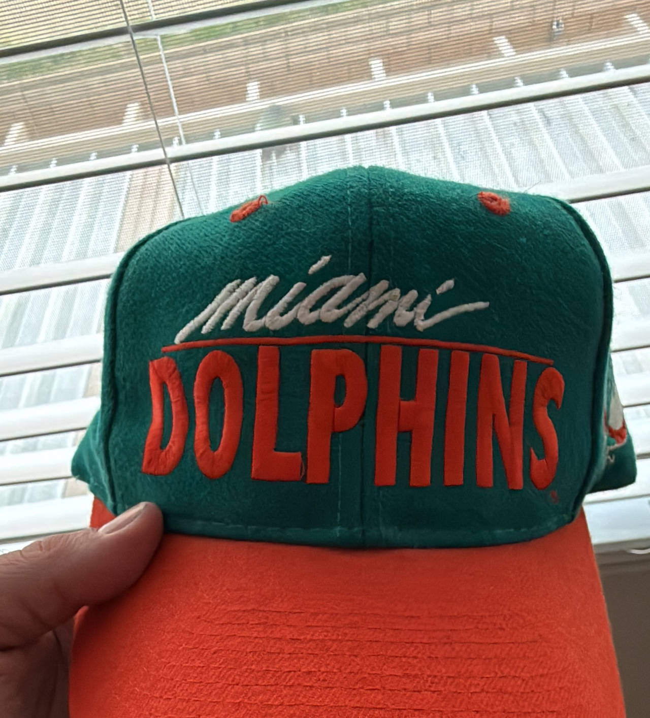 Vintage The Game Miami Dolphins Logo 7 Snapback Hat
