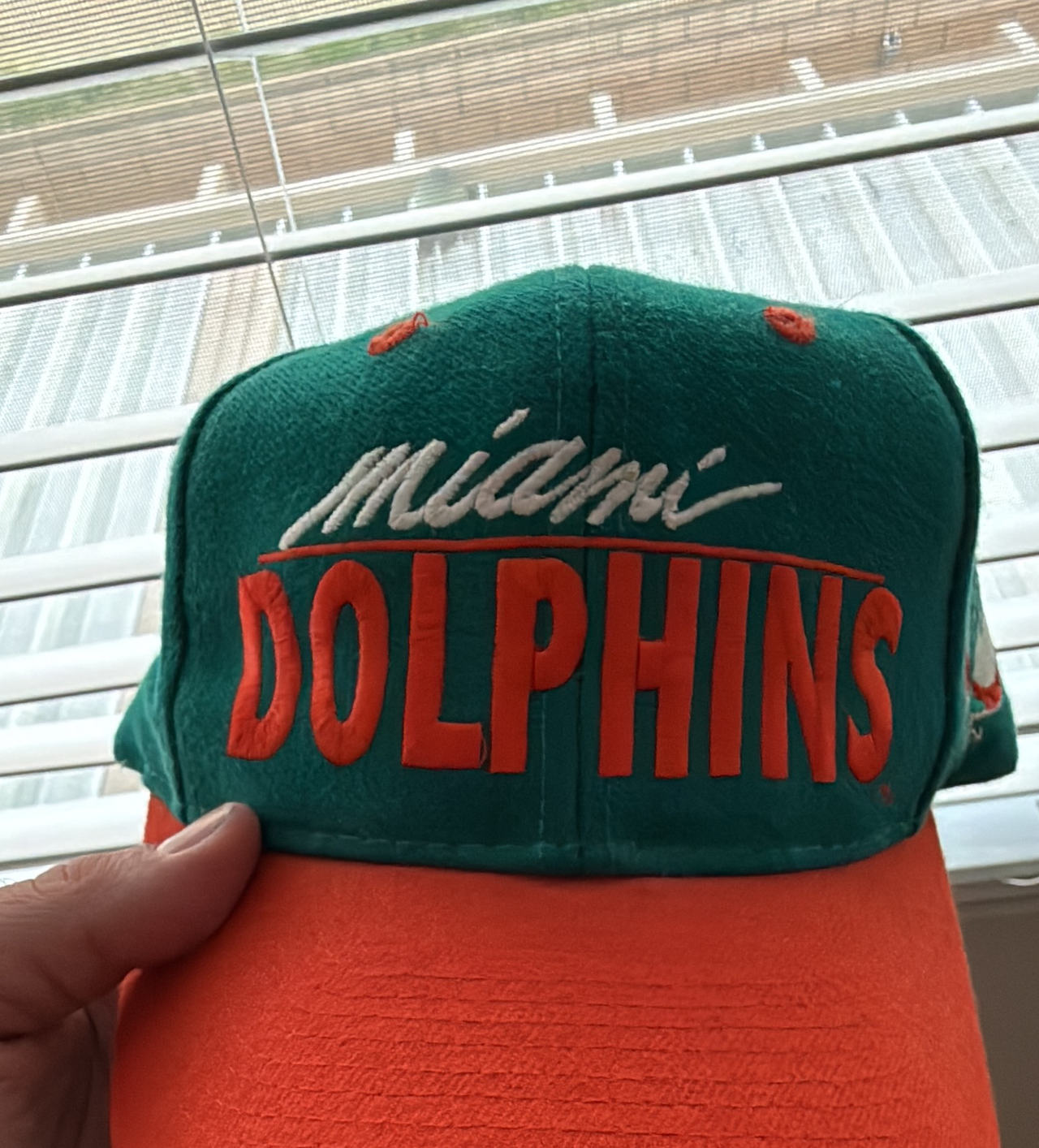 Vintage The Game Miami Dolphins Logo 7 Snapback Hat