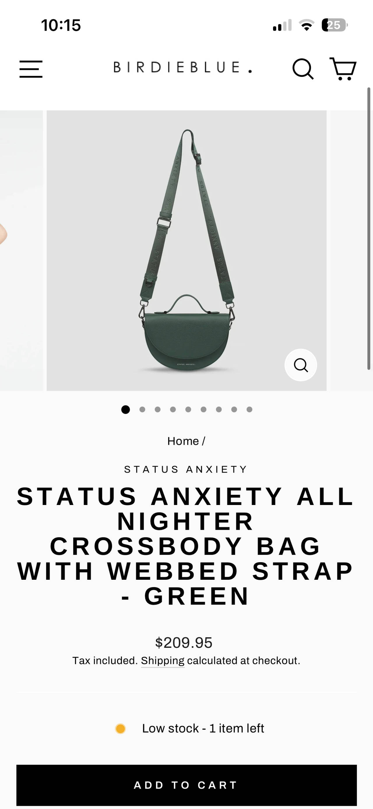 Status Anxiety All Nighter Crossbody Bag - Green