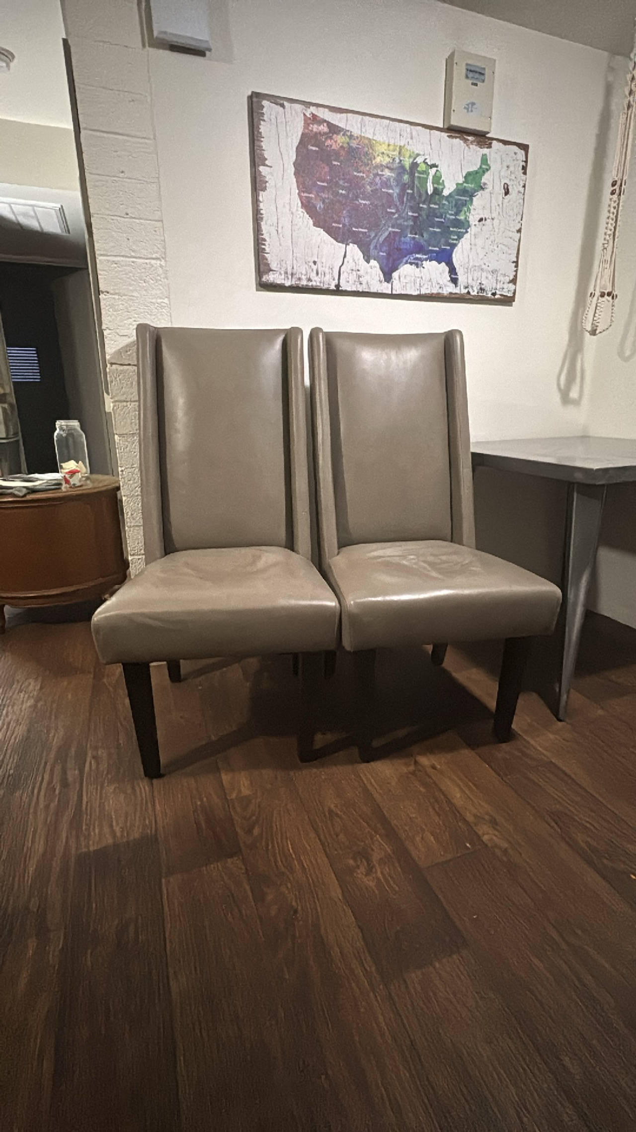 High Back Faux Leather Dining Chairs