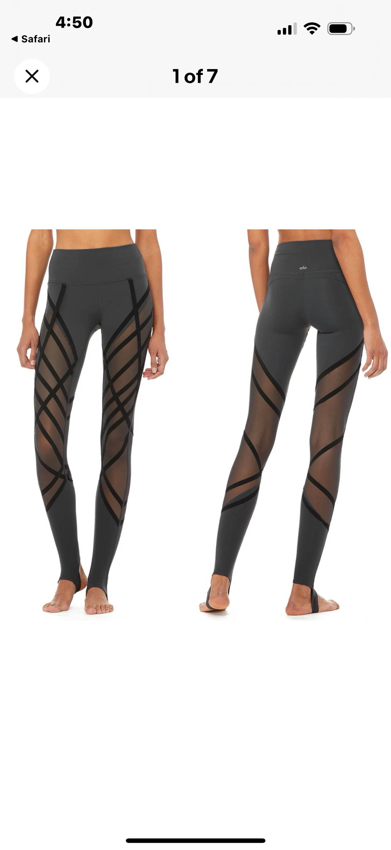 Alo Yoga High-Waist Mesh Leggings
