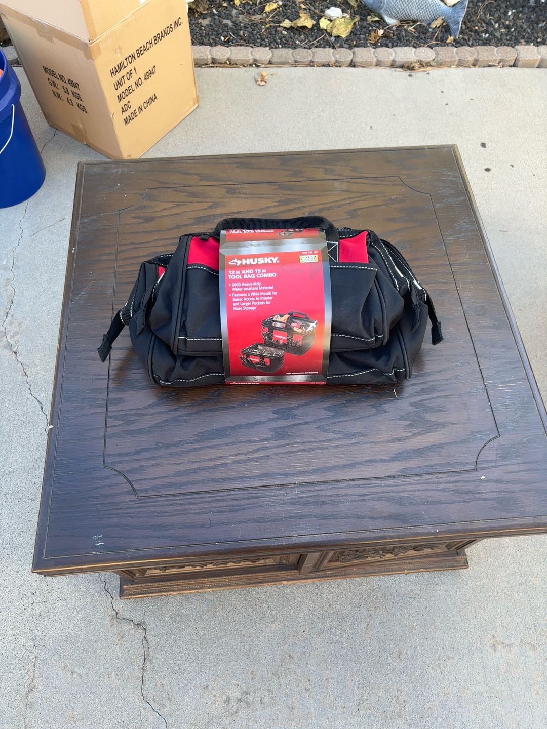 Husky 3-Piece Tool Bag Combo Red (18", 15", 12")