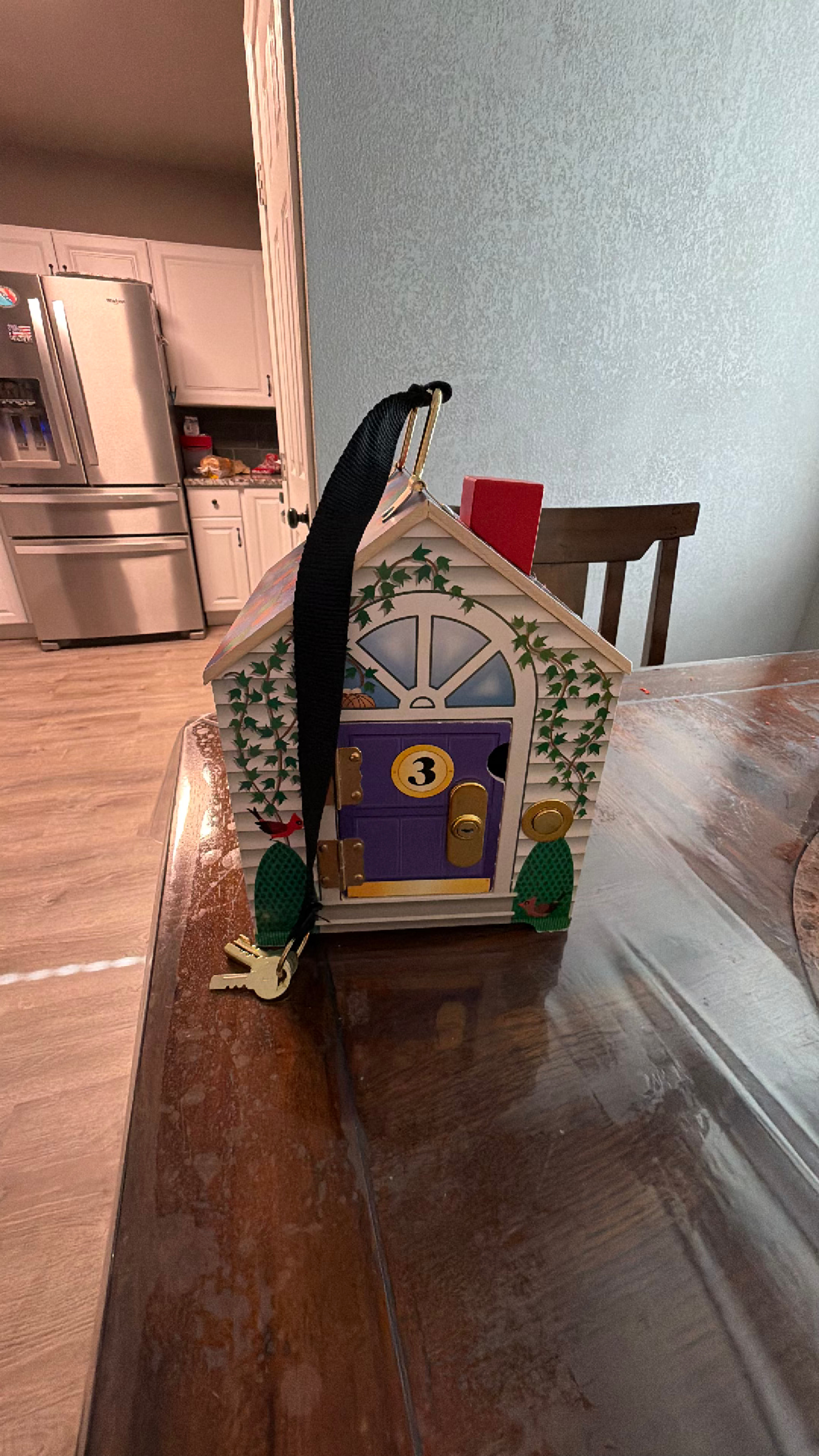 Melissa & Doug Wooden Doorbell House - Image 4