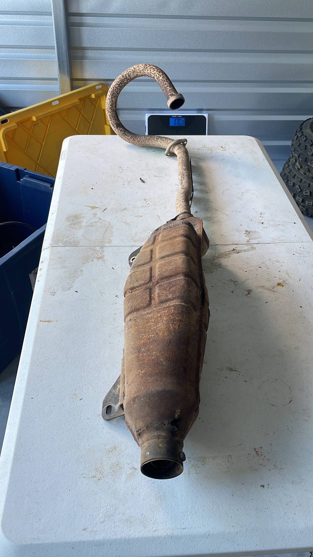 1994 Yamaha Timberwolf Exhaust Muffler Pipe