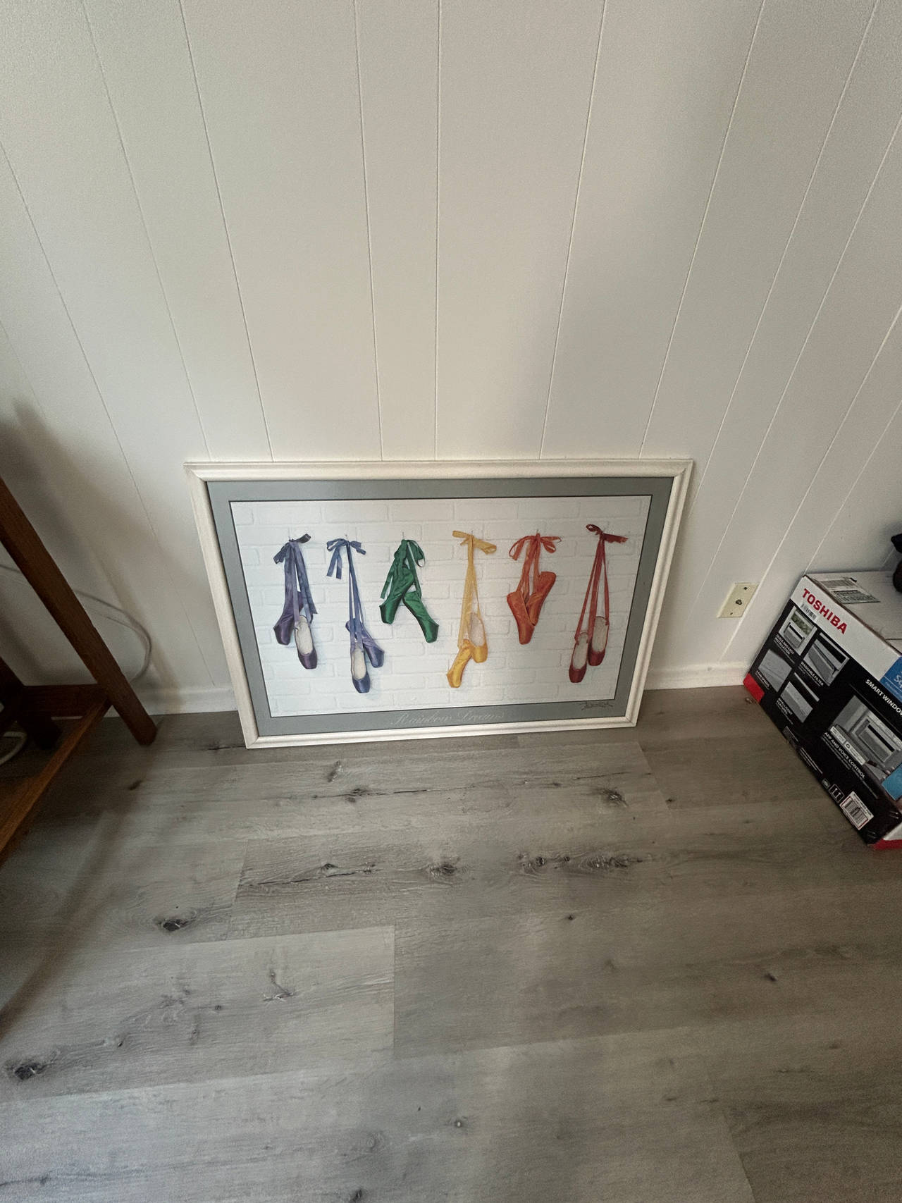 Framed Ballet Shoes Wall Art Print