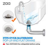 zaa Bathtub Drain Hair Catcher, Premium Silicone Shower Hair Catcher, 1Pack - Image 5
