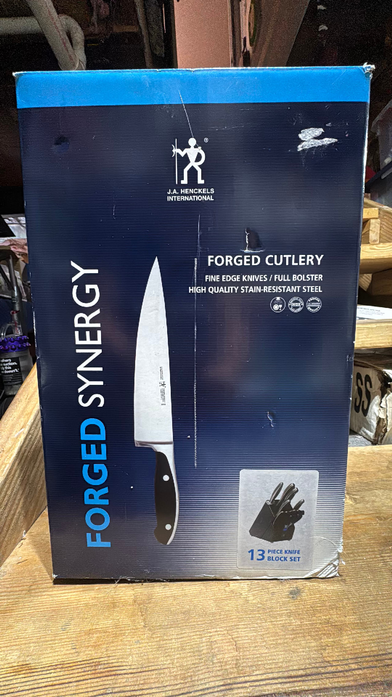 J.A. Henckels International Forged Synergy 13-Piece Knife Block Set