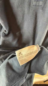 Men’s Large Le Coq Sportif Polo Shirt Navy Blue Tennis Athletic  - Image 3