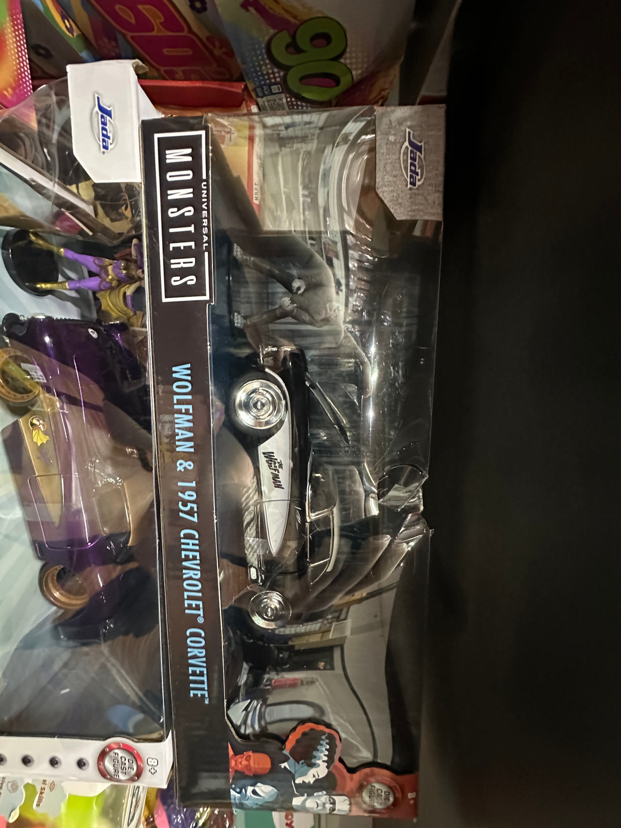 Jada Toys Universal Monsters Wolfman & 1957 Chevrolet Corvette 1:24 Scale Die-cast Car & Figure