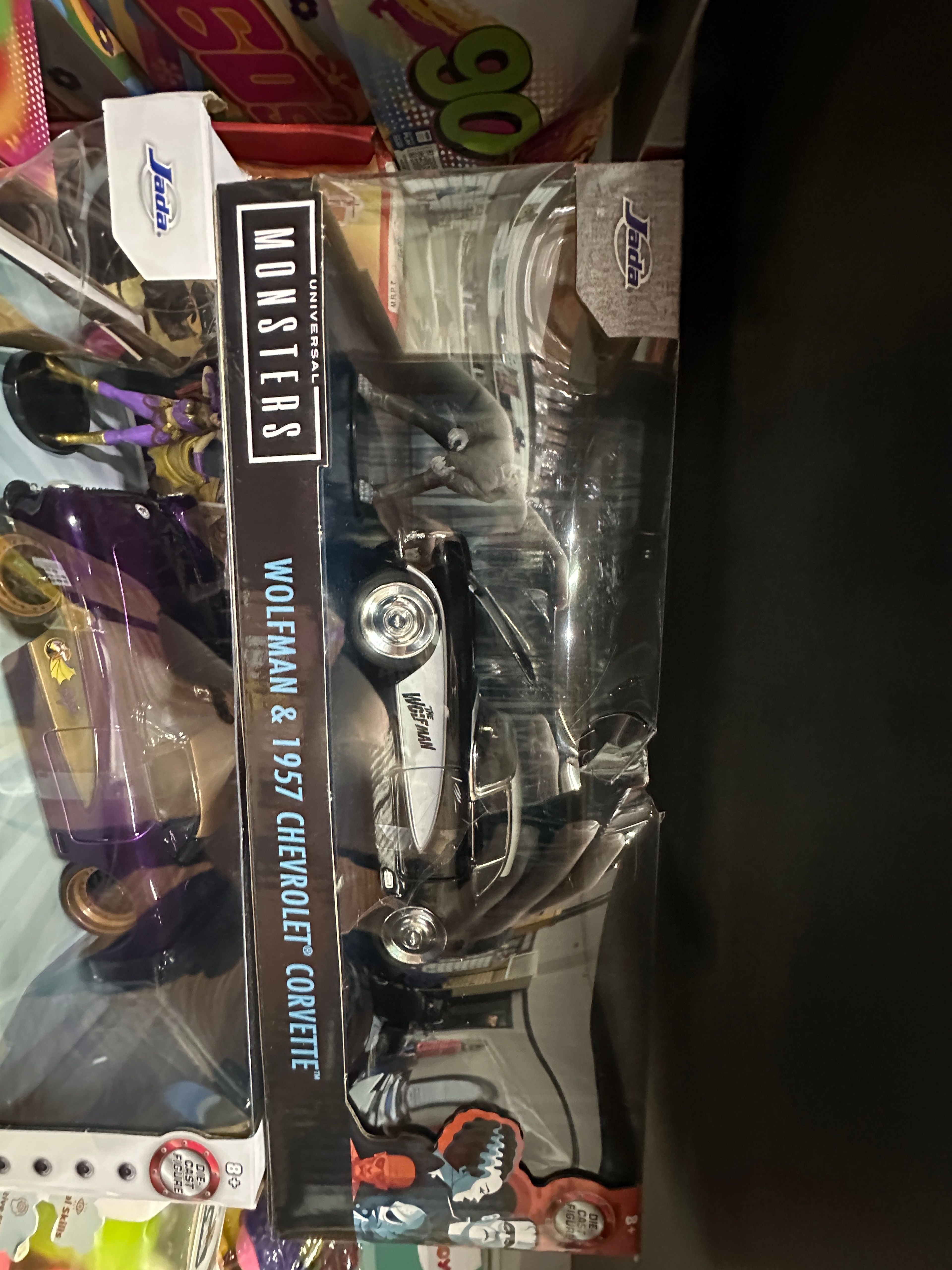 Jada Toys Universal Monsters Wolfman & 1957 Chevrolet Corvette 1:24 Scale Die-cast Car & Figure