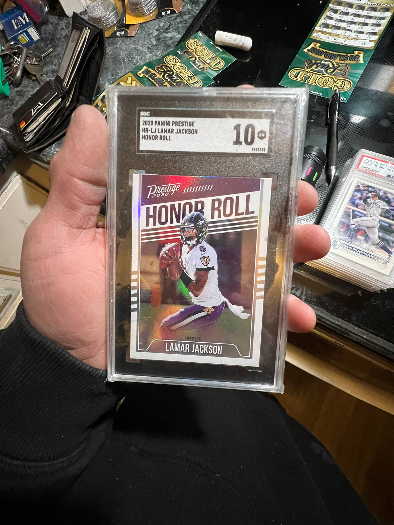 2020 Panini Prestige Lamar Jackson Honor Roll SGC 10