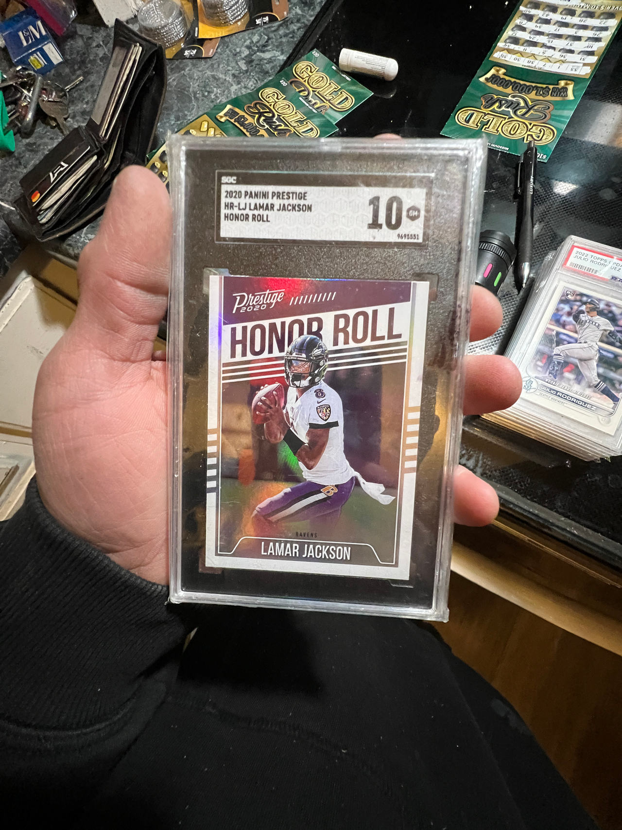 2020 Panini Prestige Lamar Jackson Honor Roll SGC 10