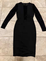 Bebe Black Lace Long Sleeve Midi Dress size S - Image 1