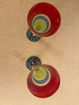 Pier 1 Imports Whimsical Hand-Painted Champagne Flutes - Image 2