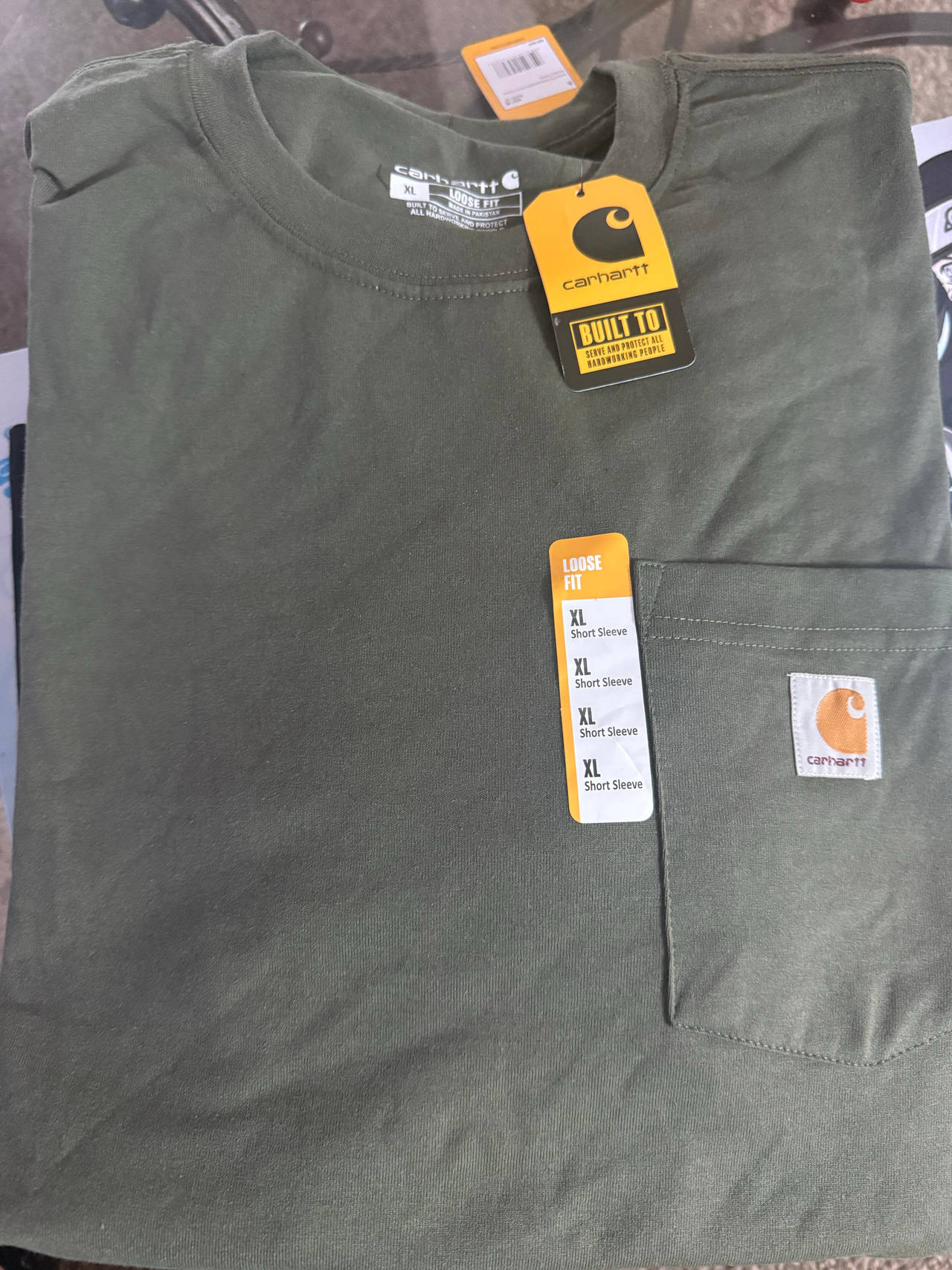 Carhartt Men's Loose Fit Heavyweight Short-Sleeve Pocket T-Shirt