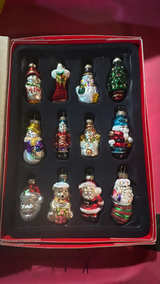 Avon Mini Christmas Glass Ornaments Set of 12 - Image 3