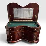 Vintage Serpentine Wood Jewelry Chest - Image 3
