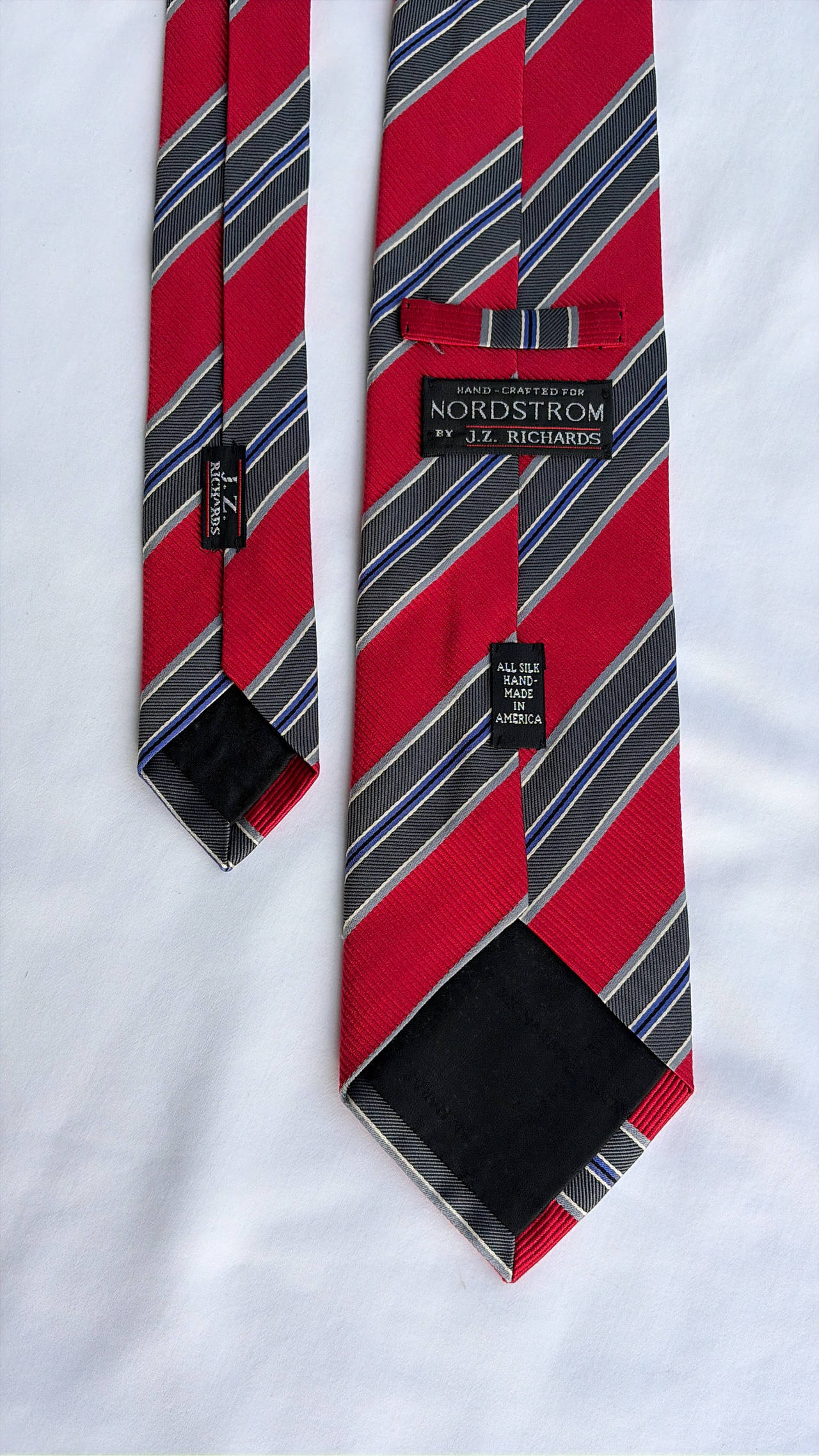 J.Z. Richards for Nordstrom Red Striped Silk Tie