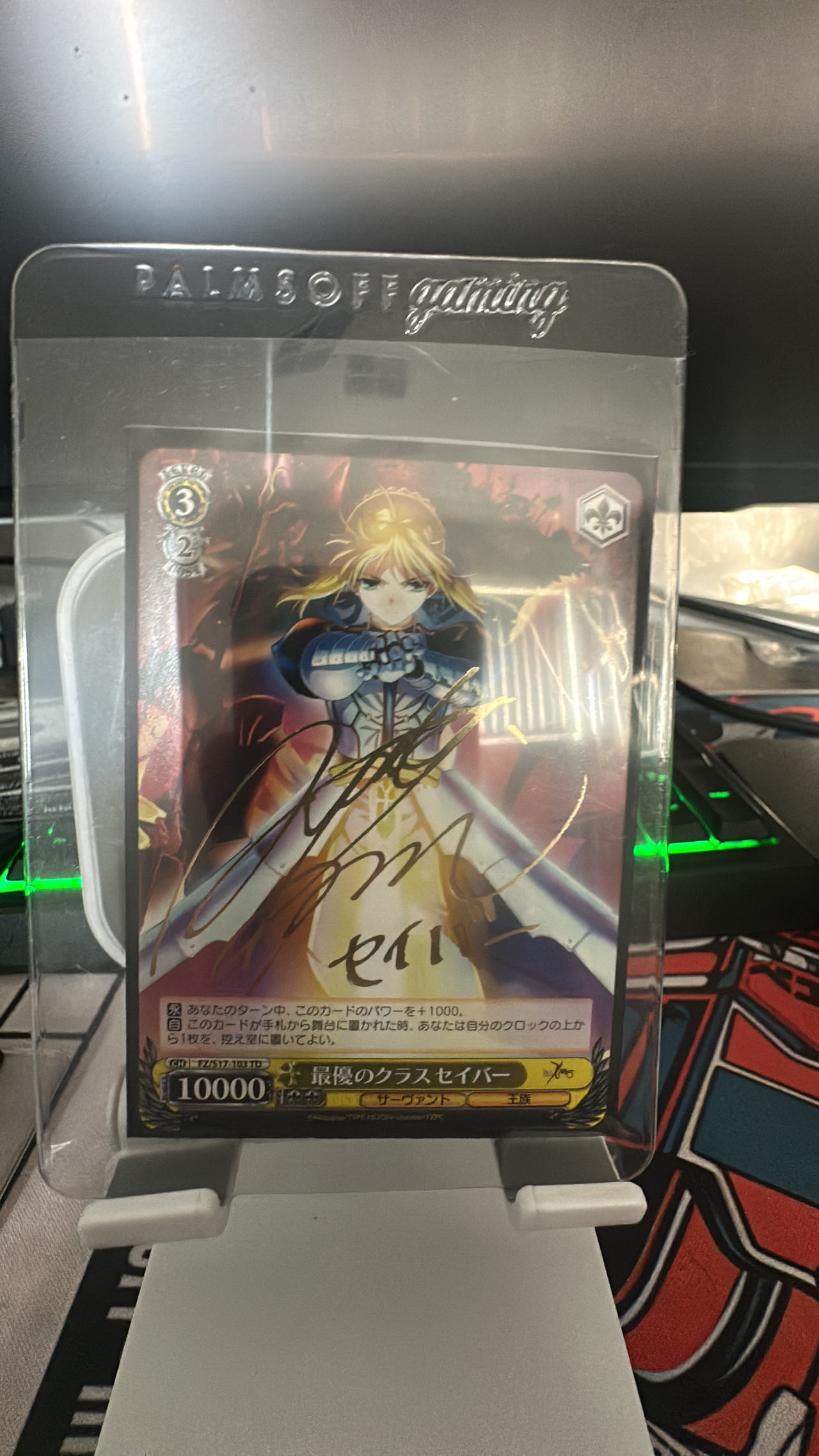 Weiss Schwarz Fate/Grand Order Absolute Demonic Front: Babylonia - Saber (Artoria Pendragon) Signed Card