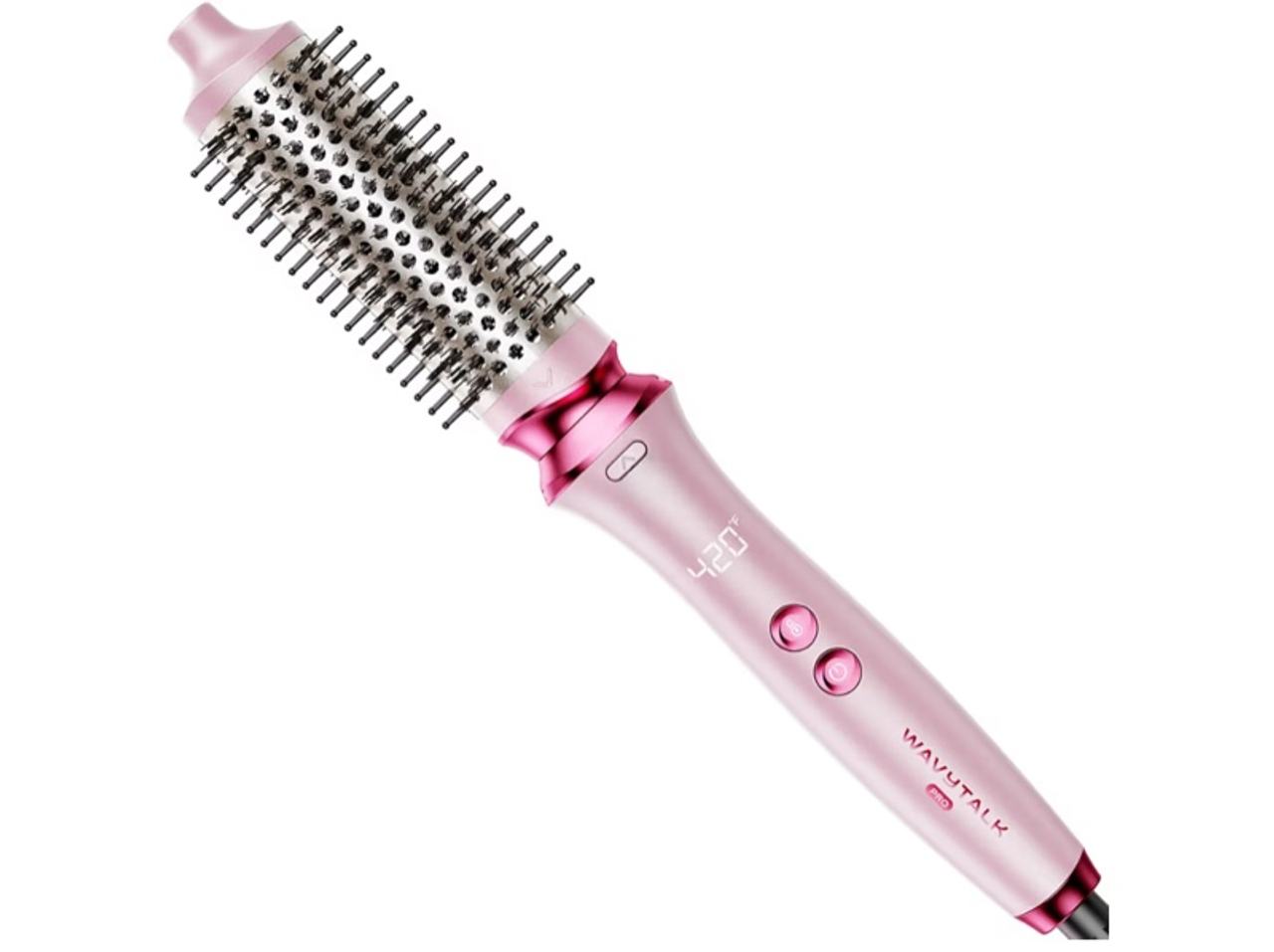 Wavytalk Heatwave Pro 1.5" Ionic Thermal Brush with Bilateral Ionic Outlet Pink