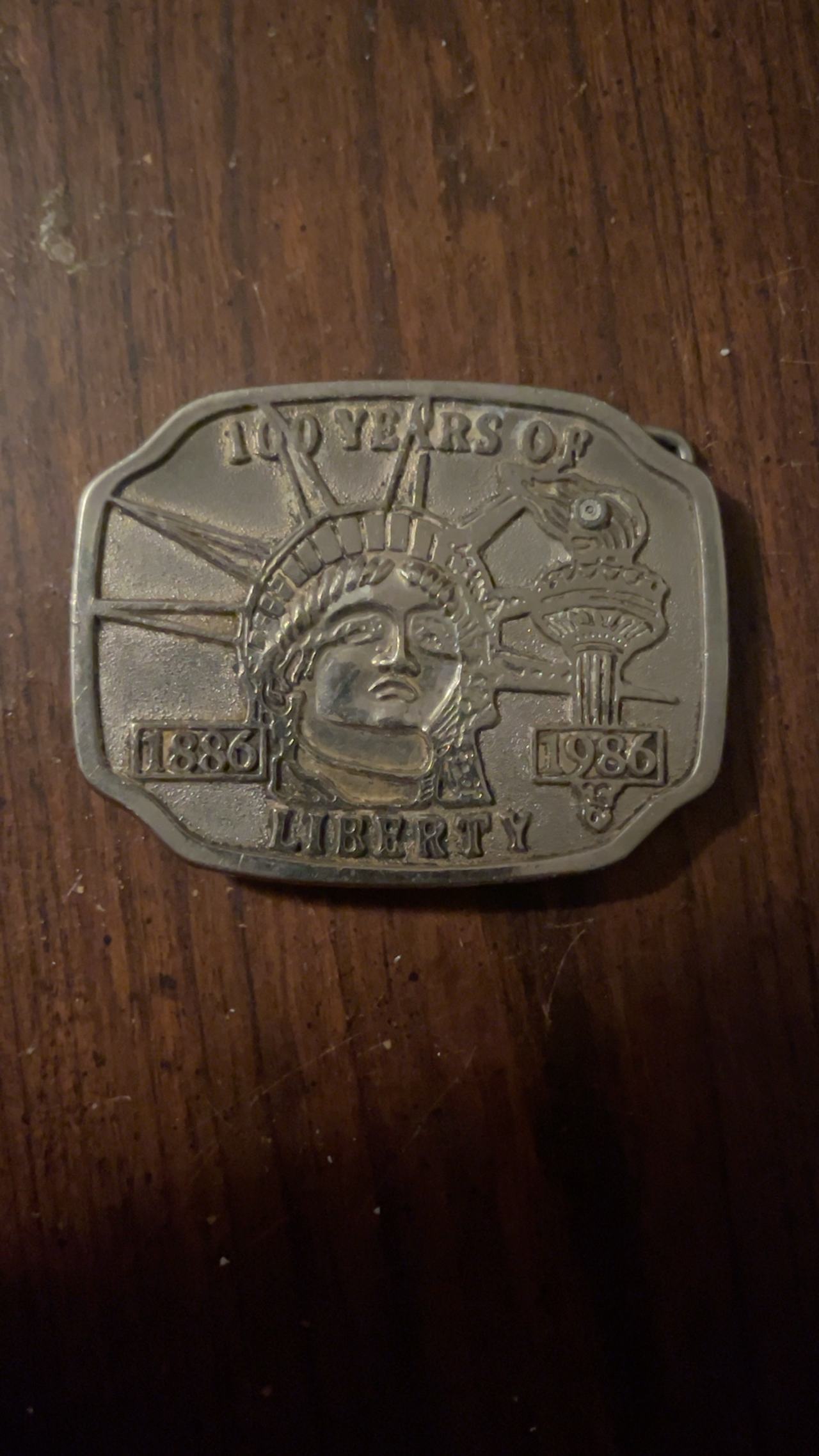 Statue of Liberty 100-Year Centennial Belt Buckle