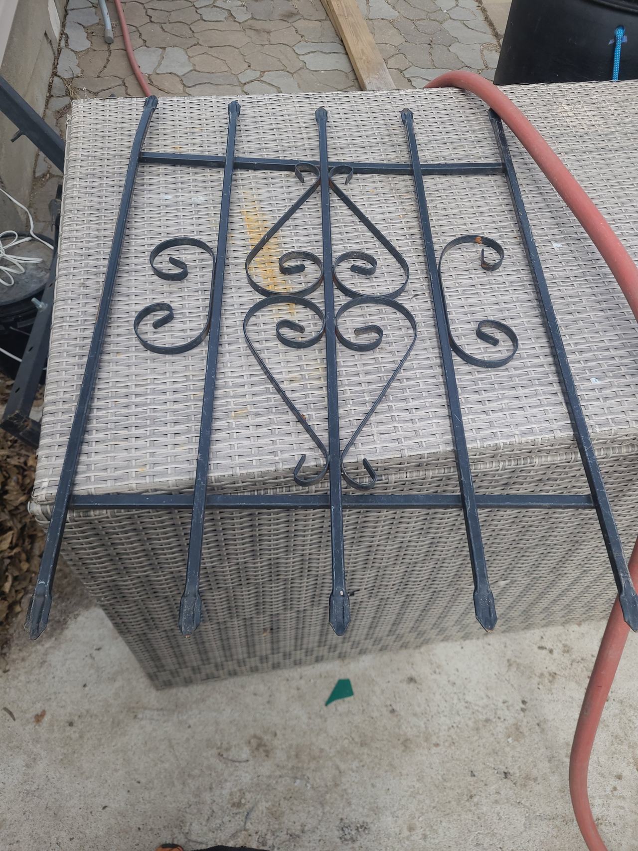 Wrought Iron Decorative Window Guard Panel