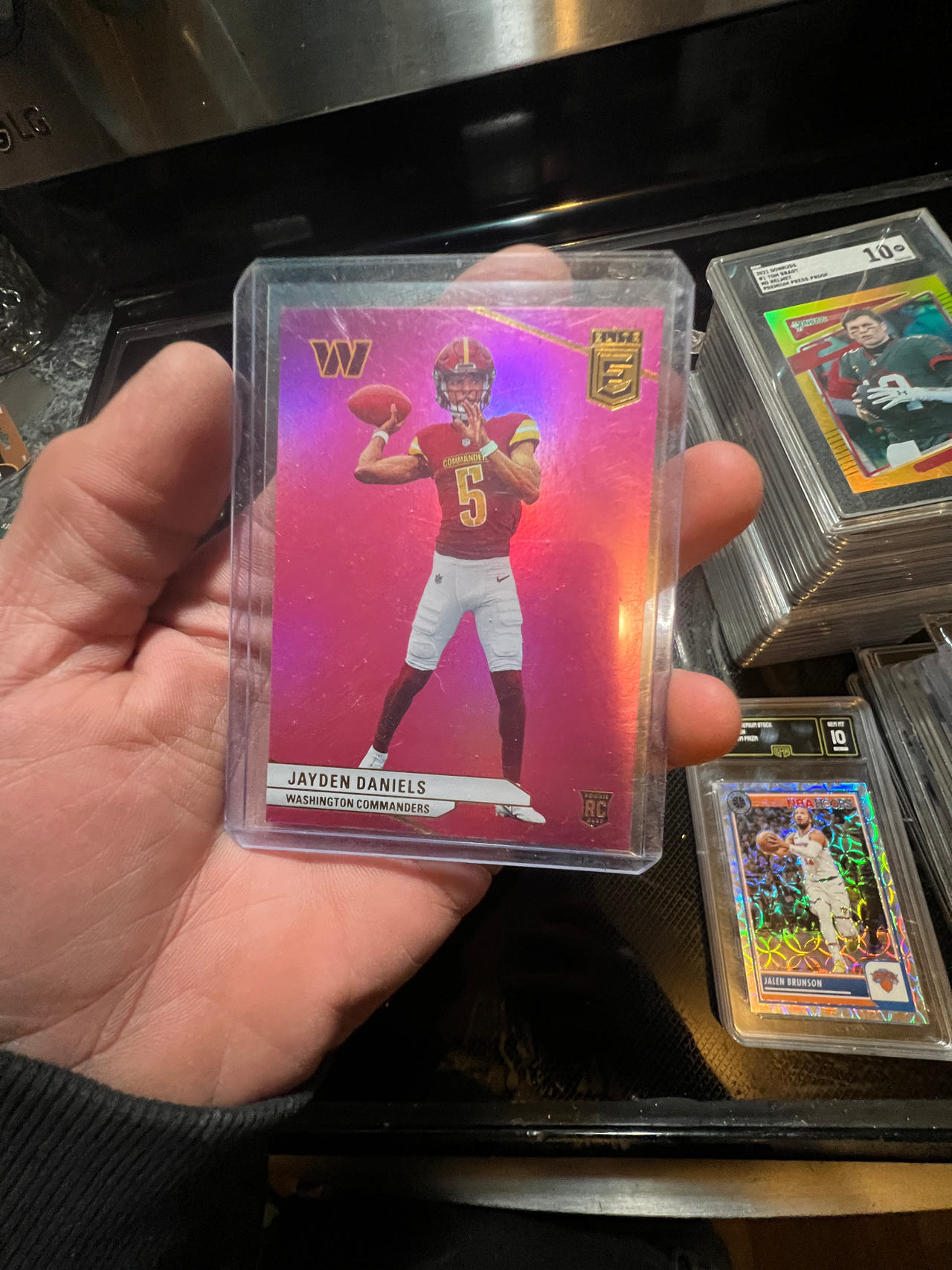 2024 Panini Donruss Elite Jayden Daniels Pink Parallel Rookie Card