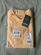 Men’s L.L.Bean Premium Double L Polo Shirt Size XL Butter yellow Color. - Image 1