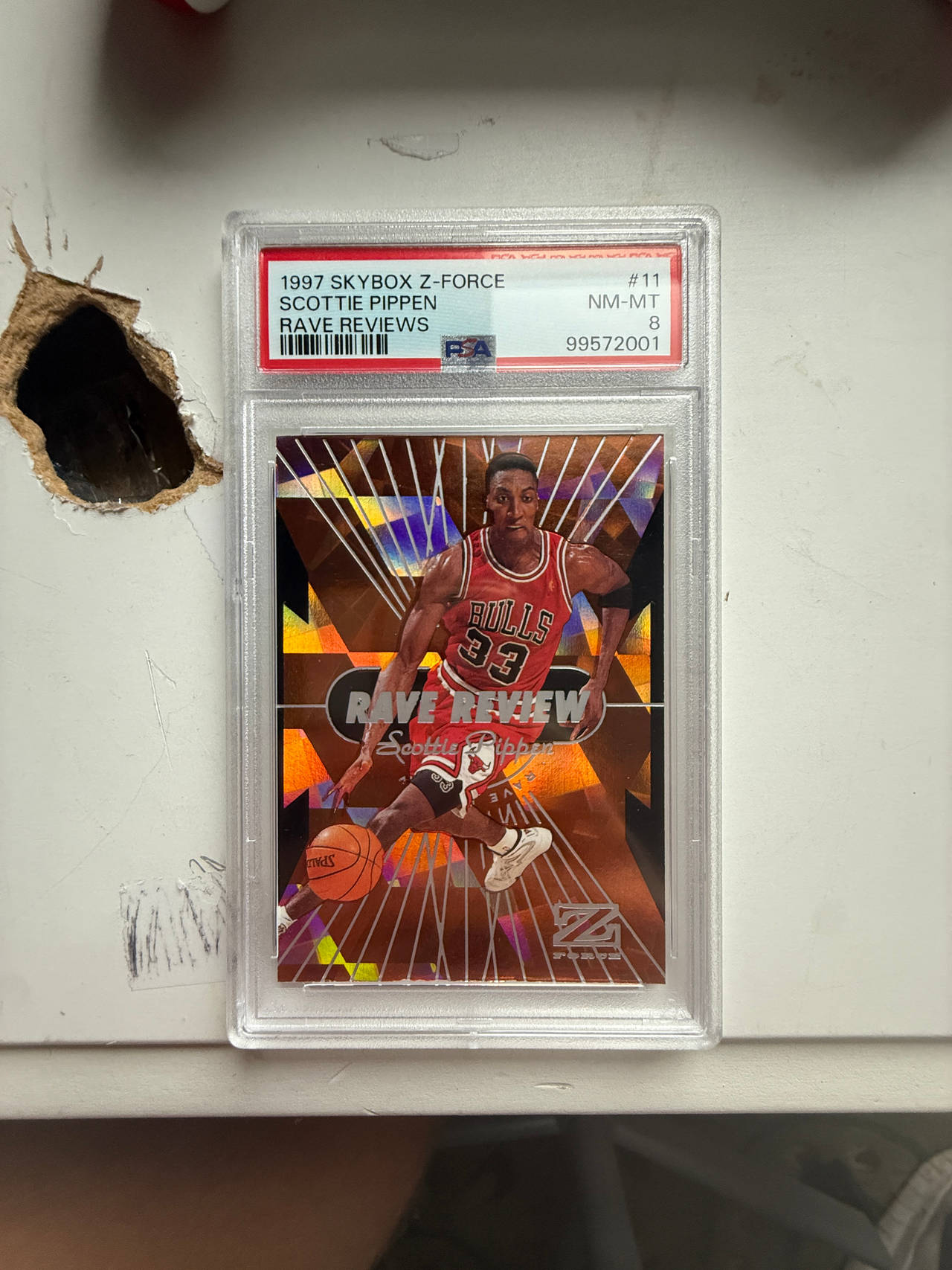 1997 SkyBox Z-Force Rave Reviews Scottie Pippen Basketball Card