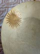 Mid-Century Fiberglass Starburst Bowl with Stand - Image 2