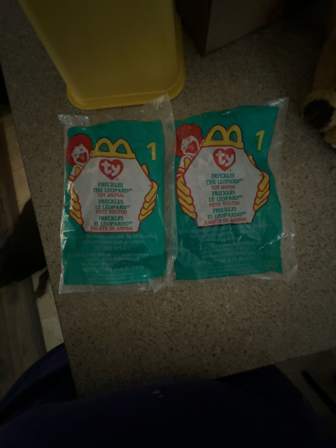 Set of 2Ty Freckles the Leopard Teenie Beanie Baby