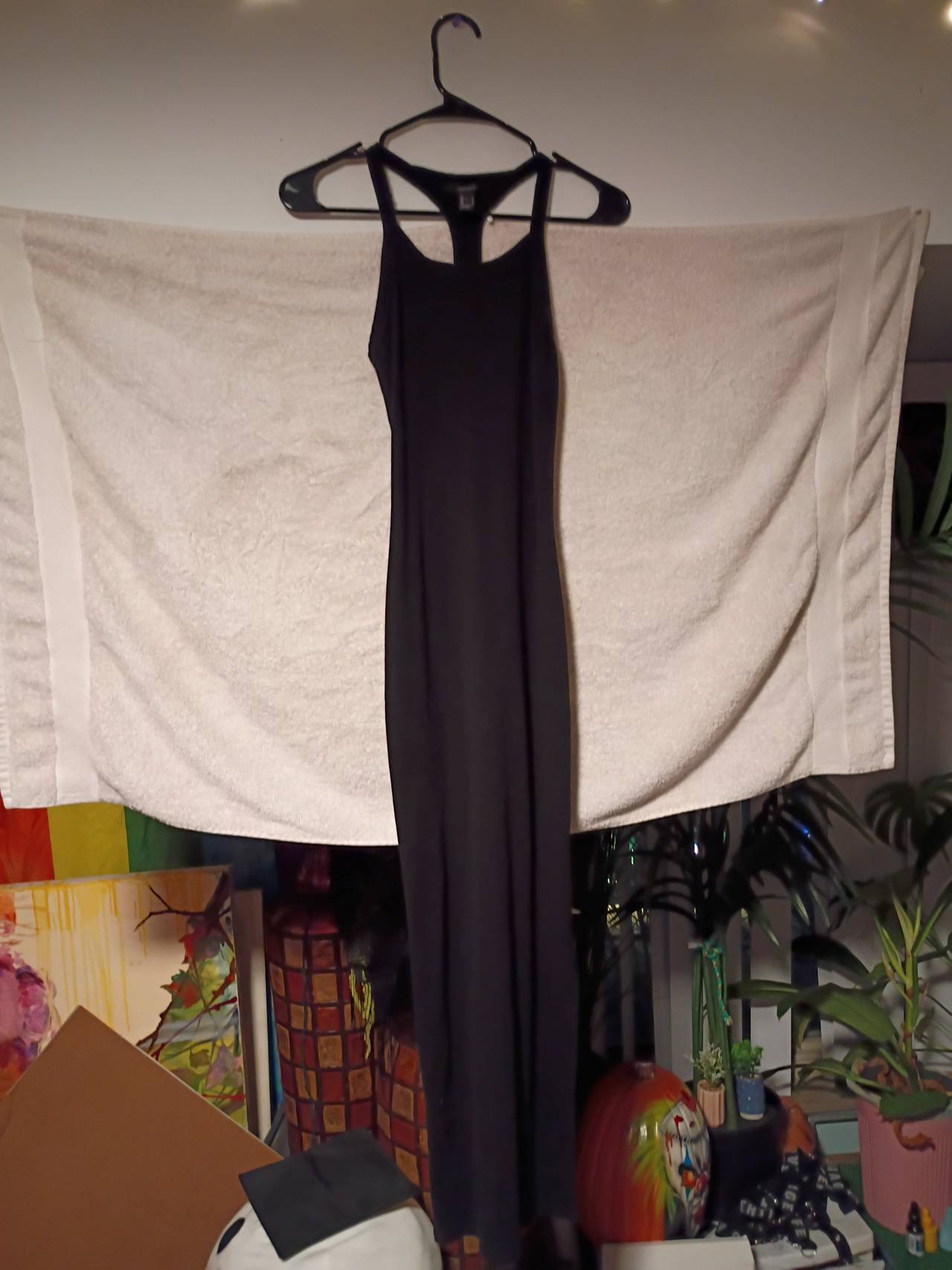 Forever 21 Black Racerback Maxi Dress