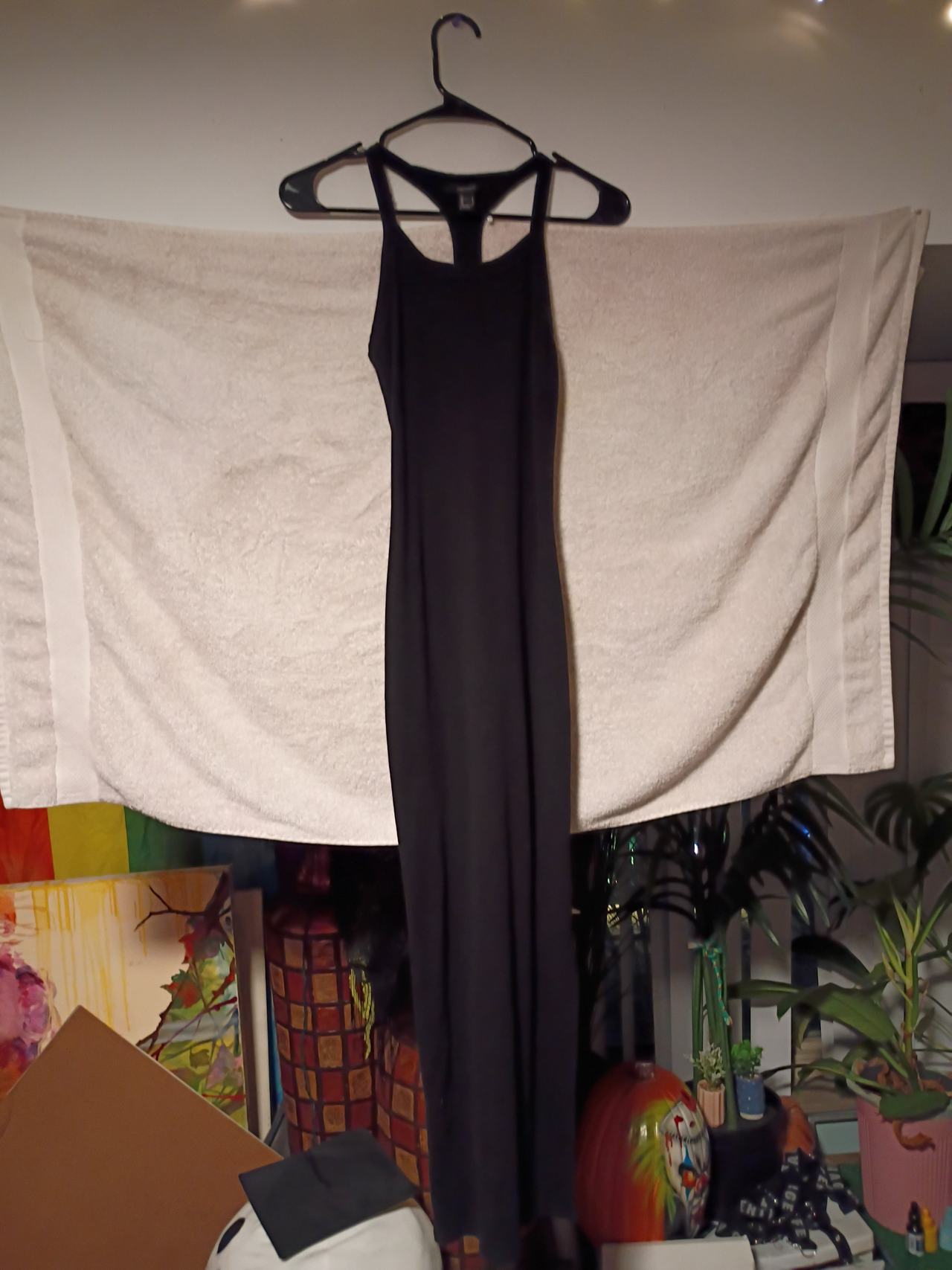 Forever 21 Black Racerback Maxi Dress