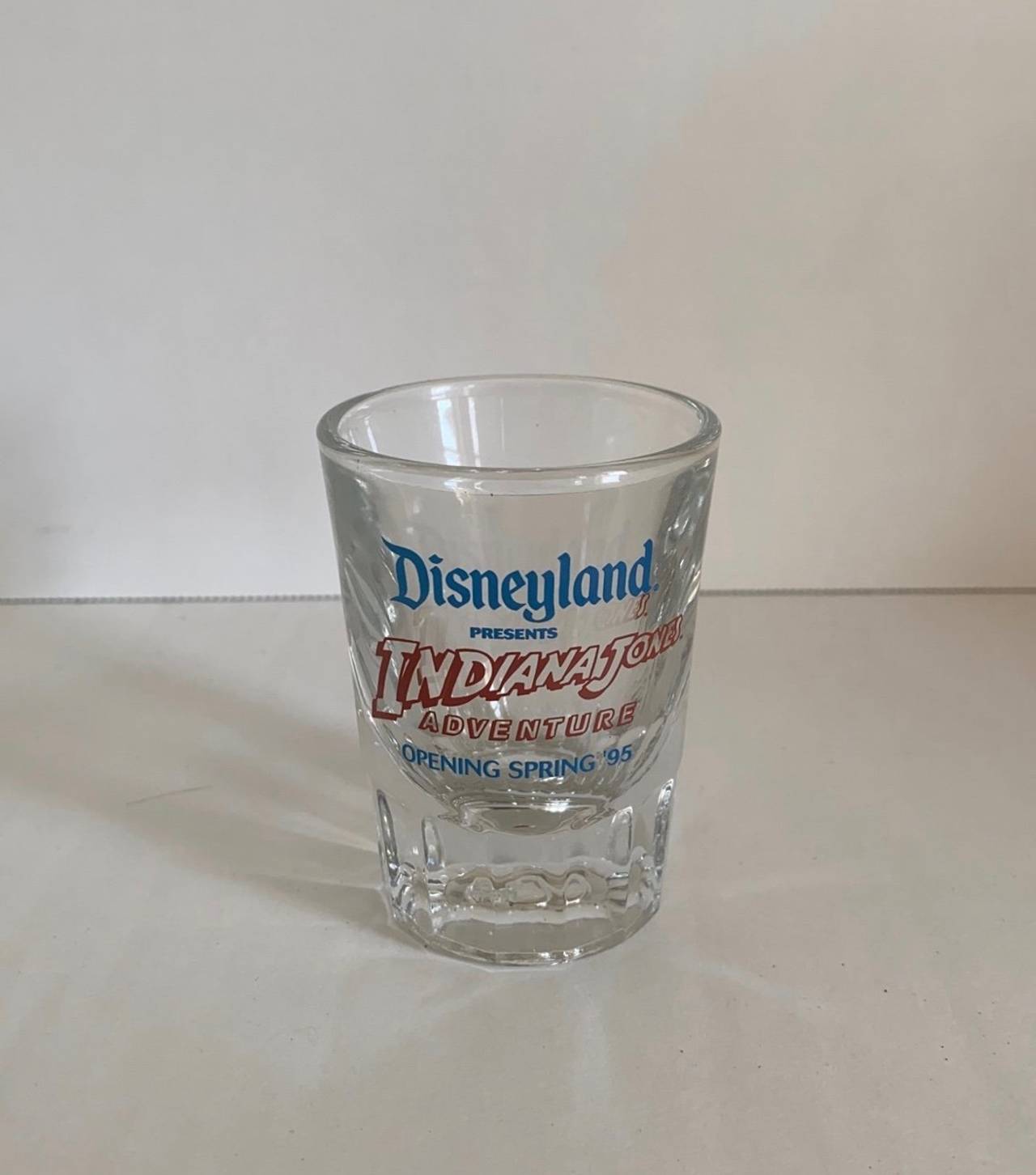 Disneyland Indiana Jones Adventure Opening Spring '95 Shot Glass
