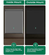 Allesin Motorized Roller Blinds with Remote Control for Windows, 100% Blackout - Image 3
