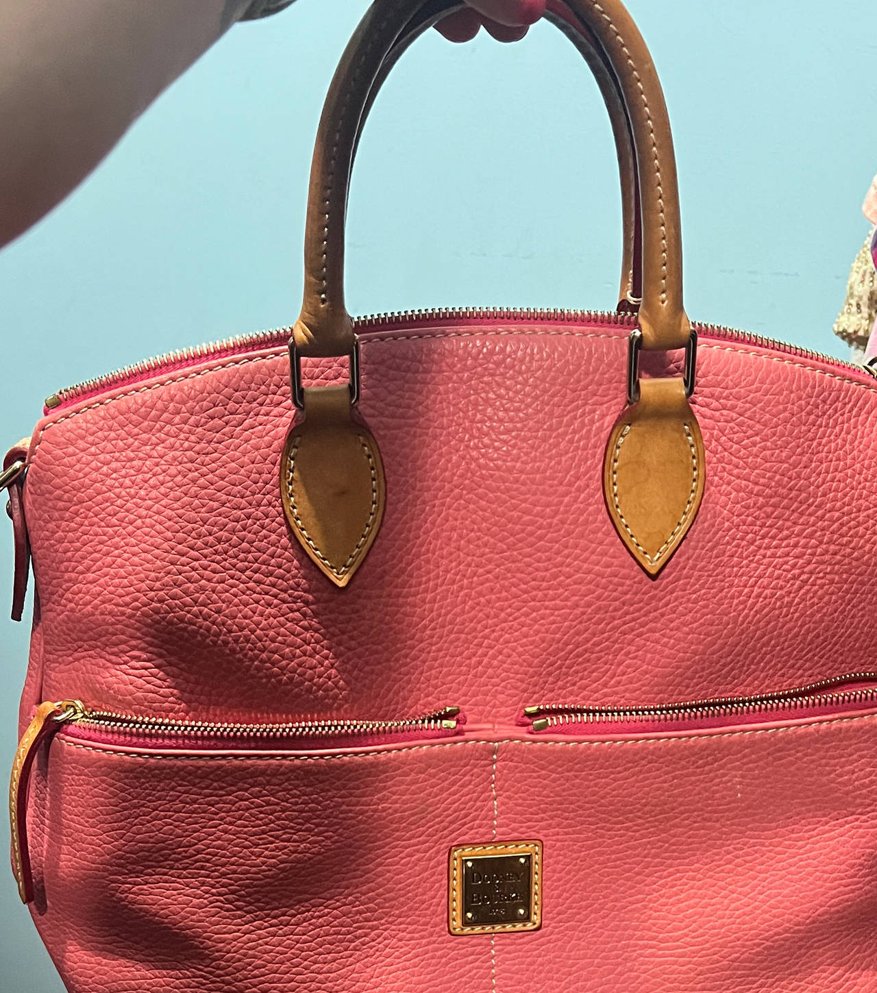Dooney & Bourke Pebble Grain Zip Zip Satchel