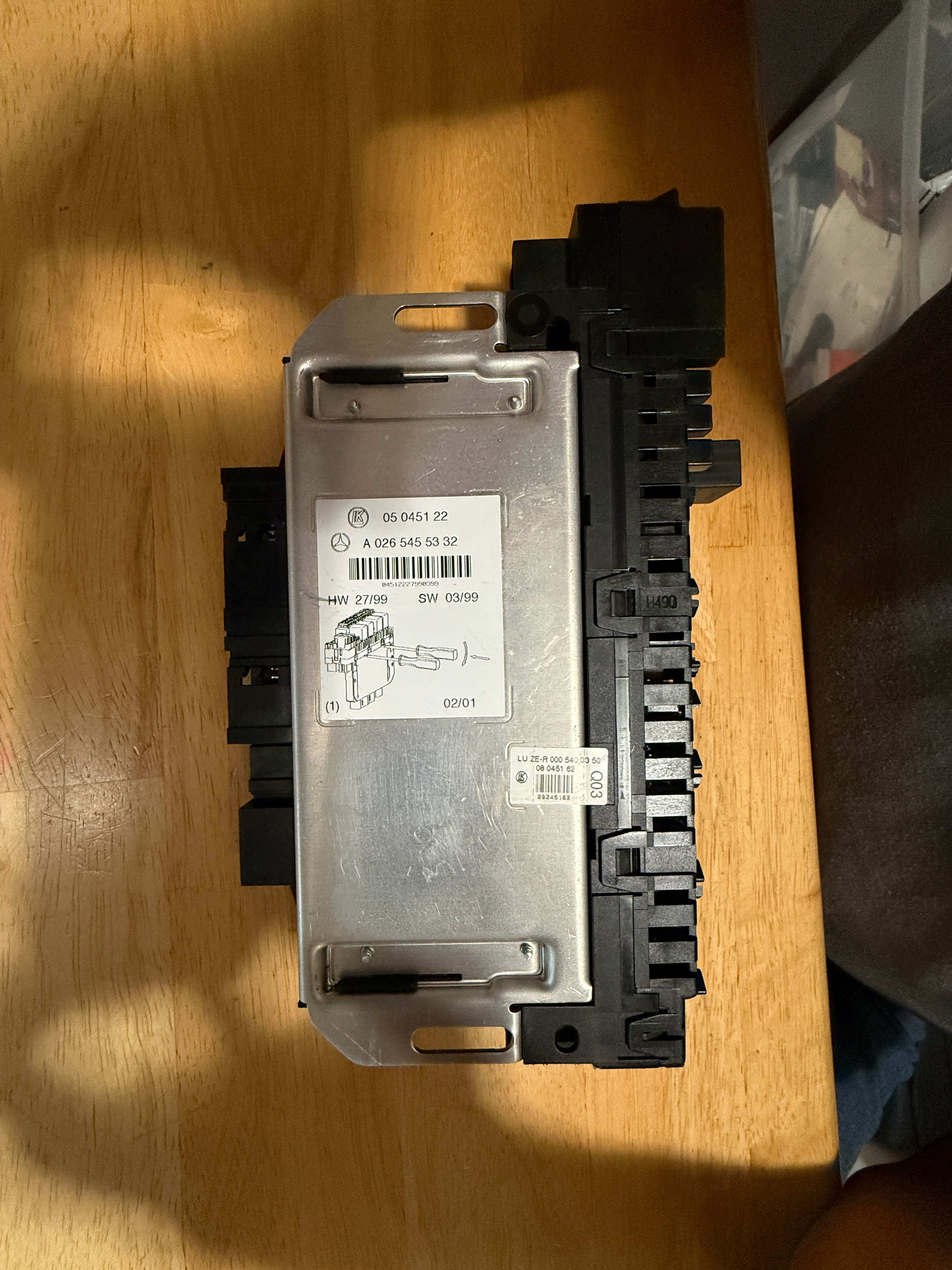 2000-2006 Mercedes Auto Part for S500 SAM Control Unit Module A0265455332