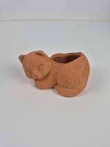 Terracotta Sleeping Cat Planter - Image 2
