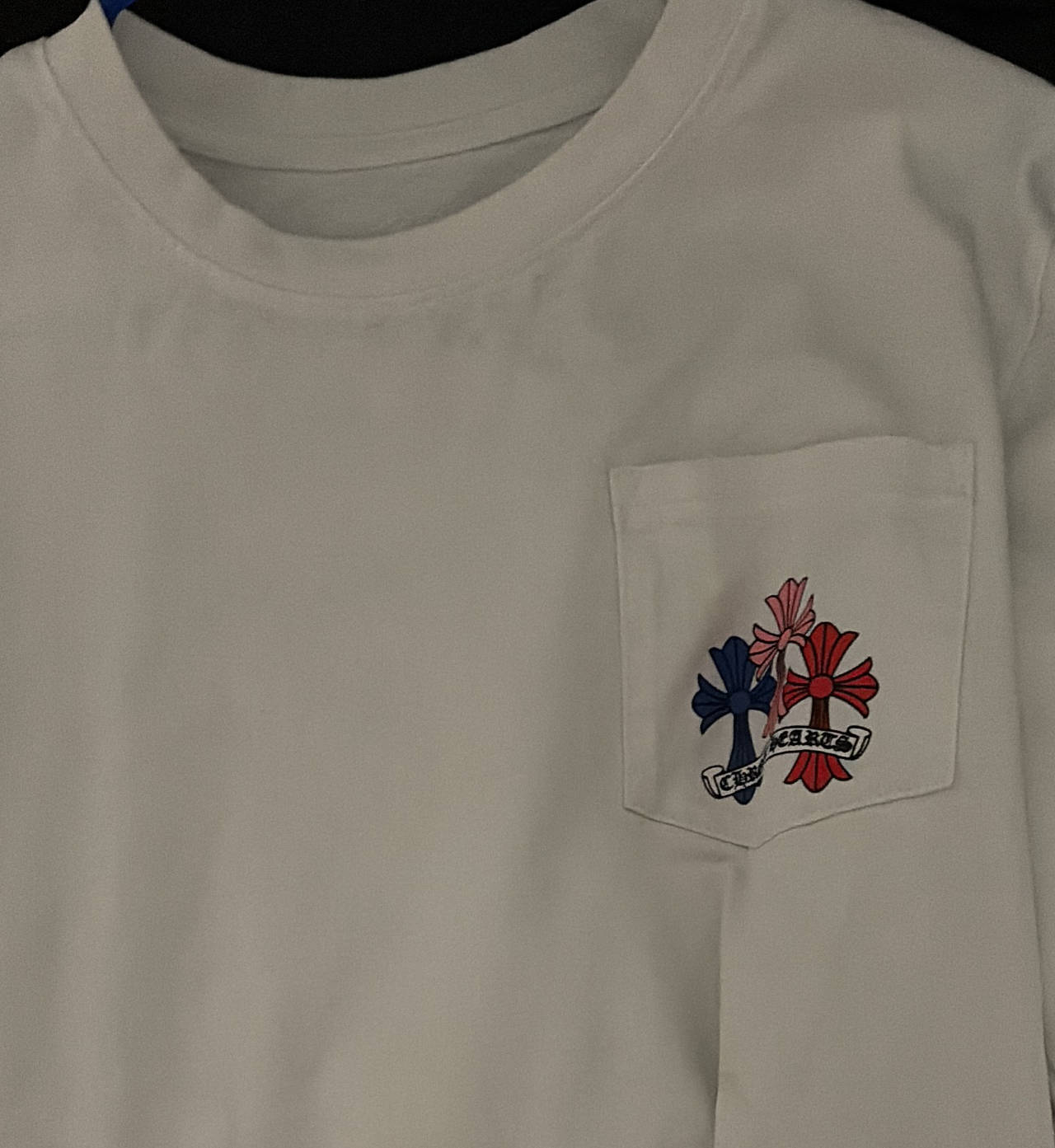 Chrome Hearts Triple Cross Pocket T-Shirt White