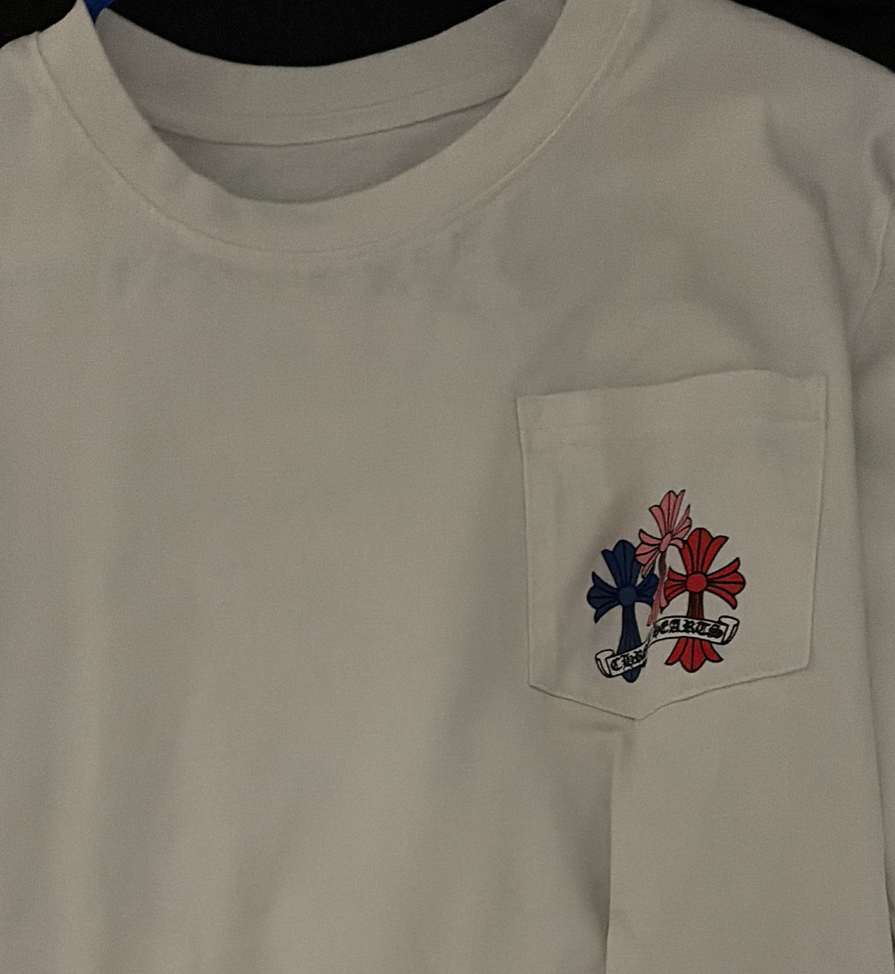 Chrome Hearts Triple Cross Pocket T-Shirt White