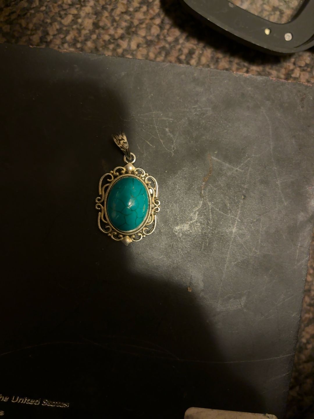 Sterling Silver Turquoise Pendant Necklace