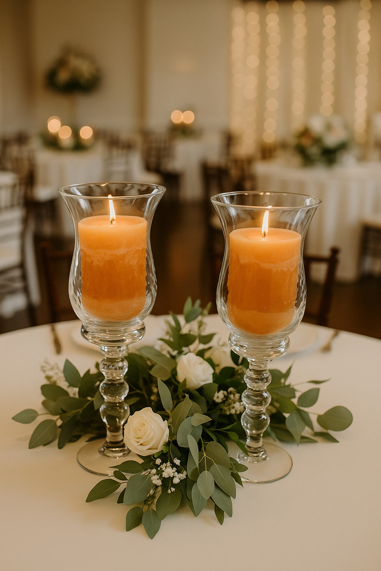 Hurricane Candle Holder Centerpiece