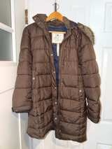 Abercrombie & Fitch Brown Puffer Jacket Small - Image 1